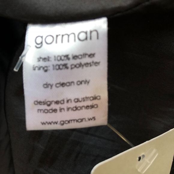 NWT Gorman Australian Lamb Suede Leather Black Skater's Skirt Elastic Waist XS - Picture 6 of 6